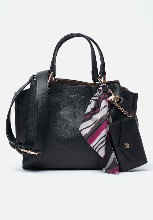Anne Klein - Exclusive Alissa Satchel With Scarf Bag- Black