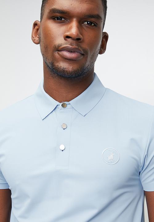 POLO - Khaya sport short sleeve tech golfer - light blue	
