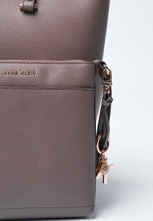 Anne Klein - Exclusive Madison-A 2 Piece Tote With Crossbody Bag-Mink