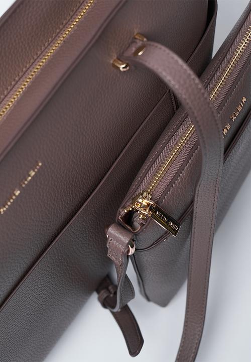 Anne Klein - Exclusive Madison-A 2 Piece Tote With Crossbody Bag-Mink