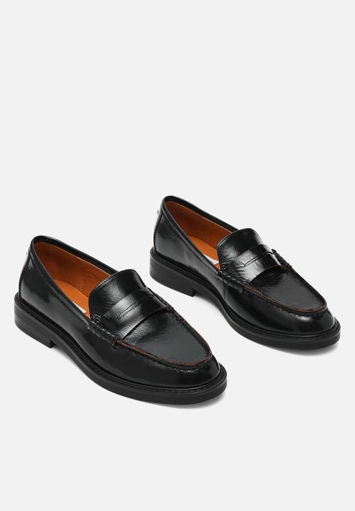 Steve Madden - Adison loafer  - black leat