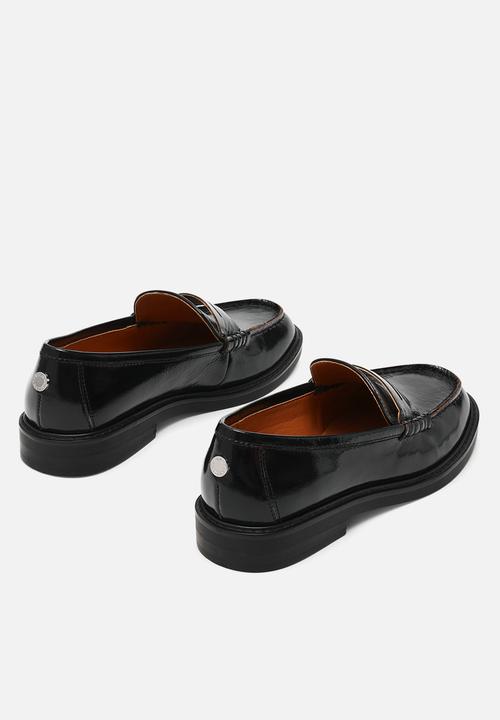 Steve Madden - Adison loafer  - black leat