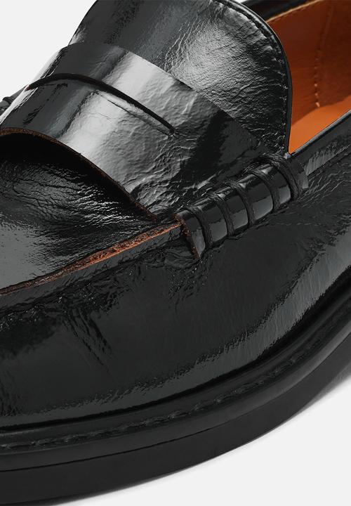 Steve Madden - Adison loafer  - black leat