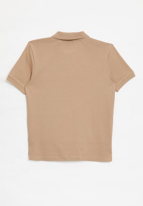 POLO - Boys austin short sleeve golfer - taupe