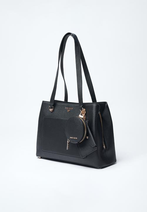 Anne Klein - Exclusive Silvia Triple Compartment Satchel Bag-Black