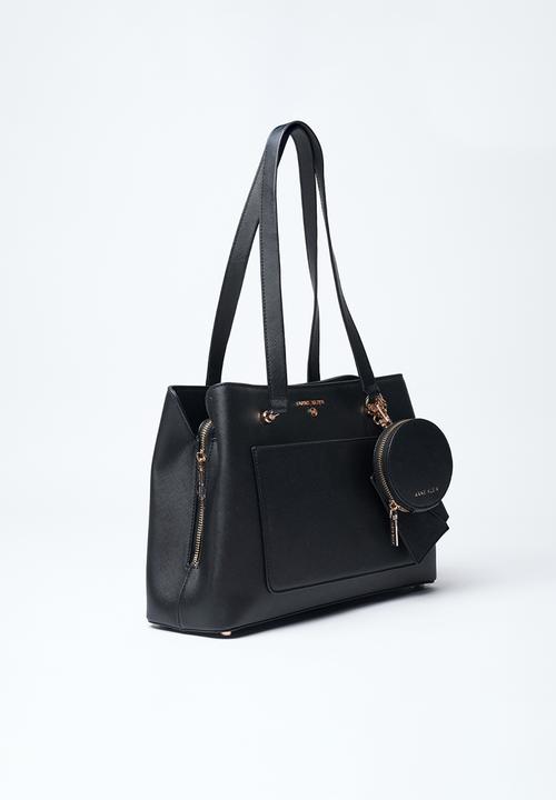Anne Klein - Exclusive Silvia Triple Compartment Satchel Bag-Black