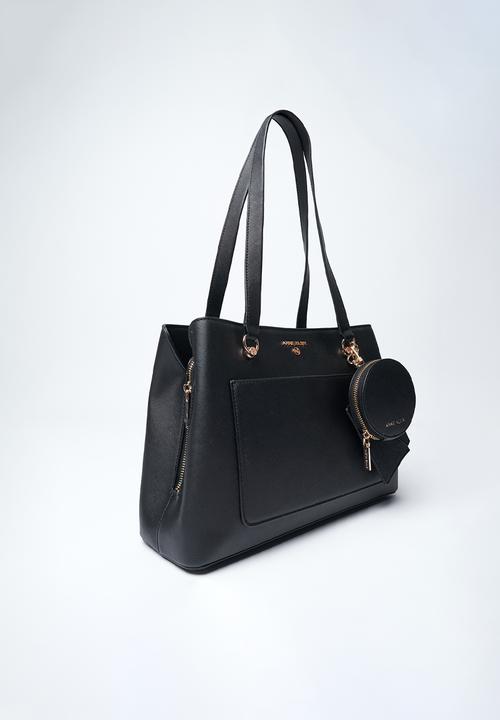 Anne Klein - Exclusive Silvia Triple Compartment Satchel Bag-Black
