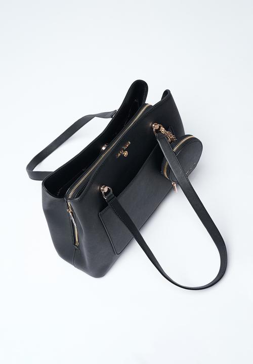 Anne Klein - Exclusive Silvia Triple Compartment Satchel Bag-Black