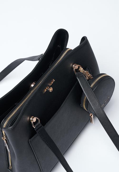Anne Klein - Exclusive Silvia Triple Compartment Satchel Bag-Black