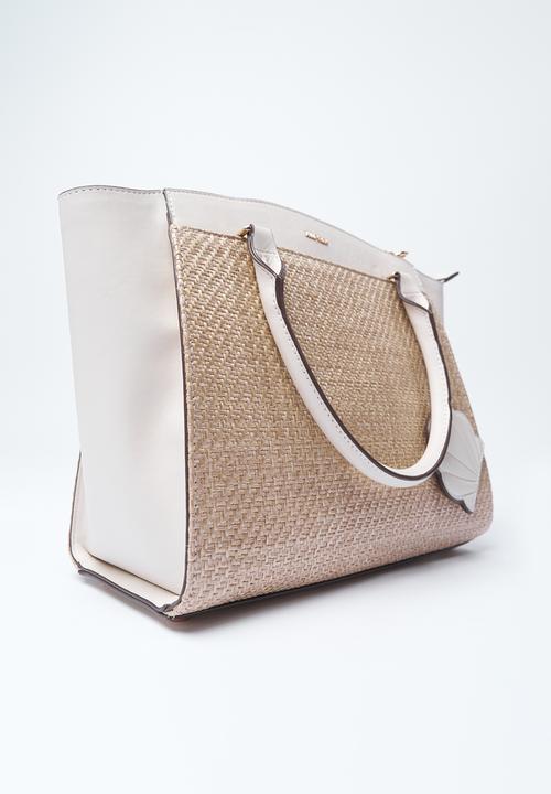 Anne Klein - Exclusive Rounded  Satchel With Detachable Strap Bag-Natural/Parchment