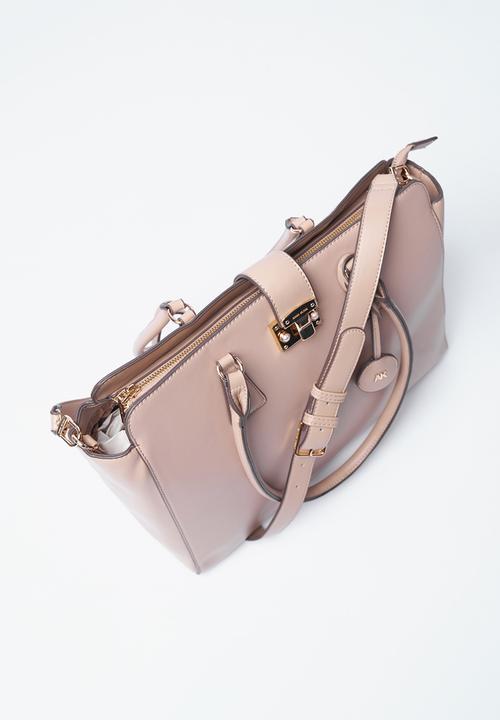 Anne Klein - Exclusive Tote With Laptop Case & Detachable Crossbody Strap Bag-Blush