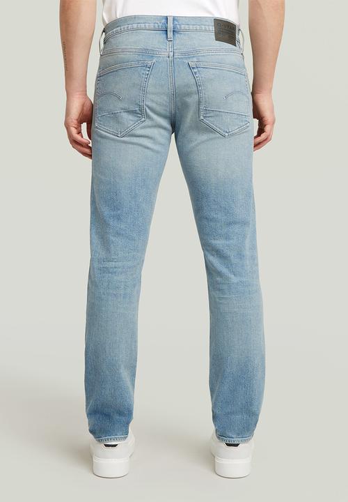 G-STAR - 3301 Slim - Sun Faded Pacific Blue