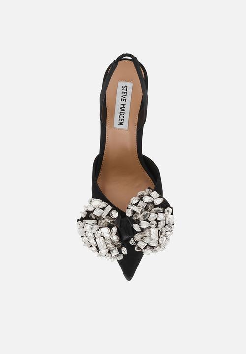 Steve Madden - Lovie heel - blk satin