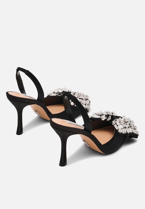Steve Madden - Lovie heel - blk satin