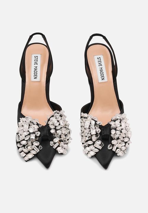 Steve Madden - Lovie heel - blk satin