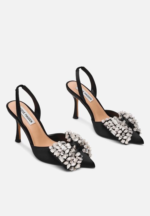 Steve Madden - Lovie heel - blk satin