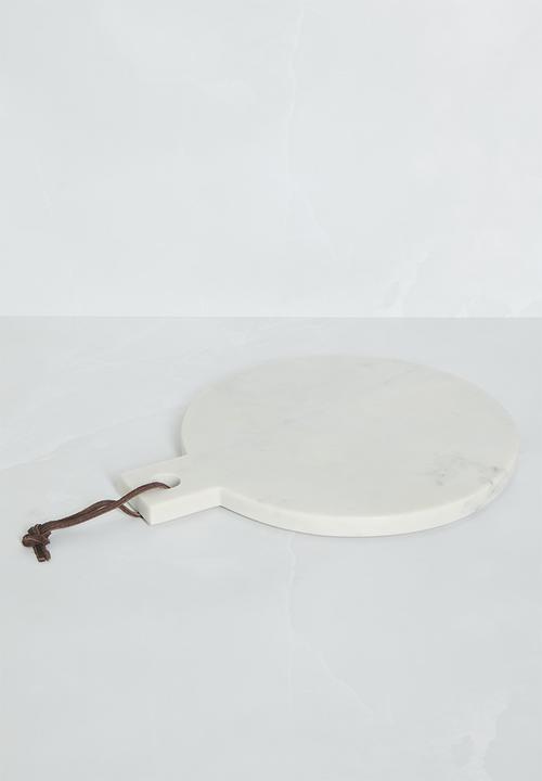 Sixth Floor - Roll round marble chopping board - White