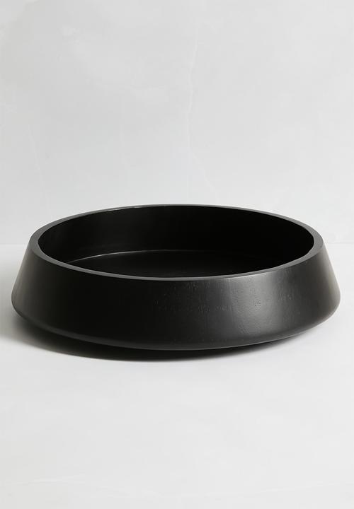 Wooden fruit bowl - Black