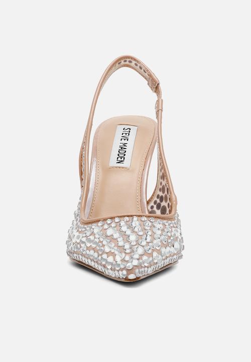 Steve Madden - Reyes-r heel rhinestone - nude