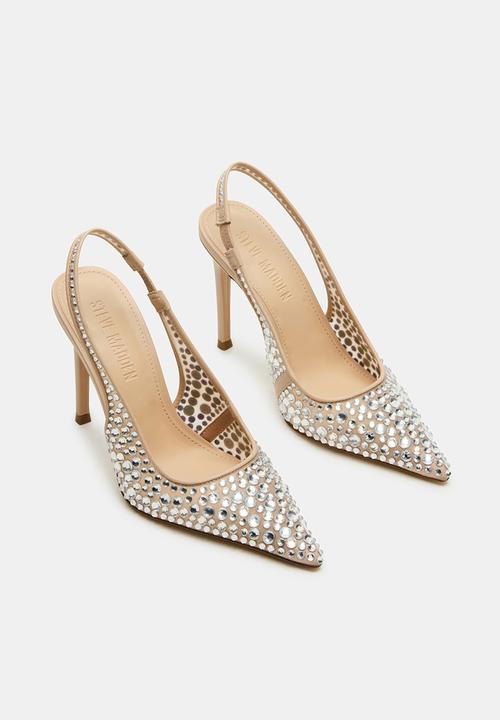 Steve Madden - Reyes-r heel rhinestone - nude
