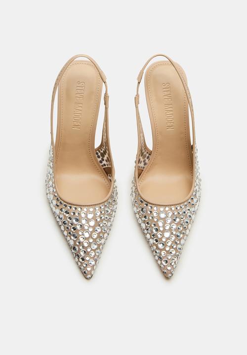 Steve Madden - Reyes-r heel rhinestone - nude