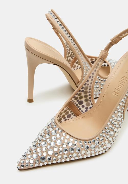 Steve Madden - Reyes-r heel rhinestone - nude