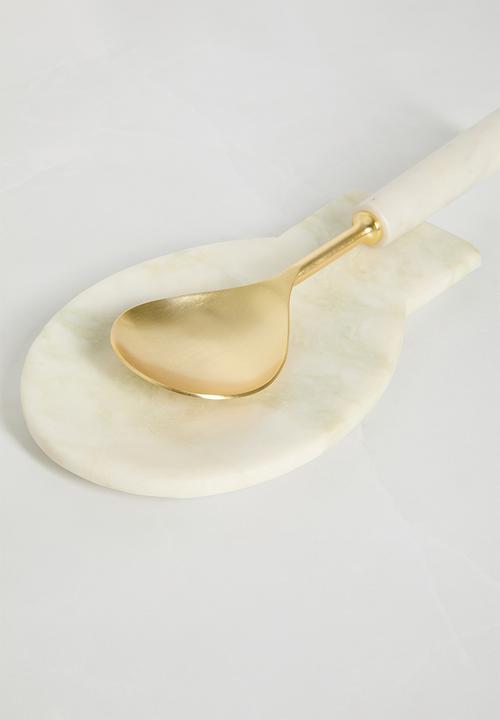 Sixth Floor - Sting marble spoon rest - Neutral 