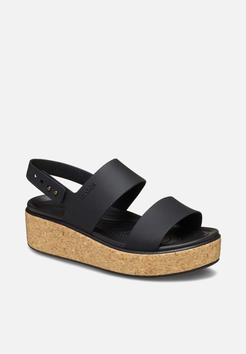 Crocs - Brooklyn klyn cork low wedge - black