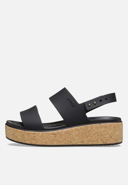 Crocs - Brooklyn klyn cork low wedge - black