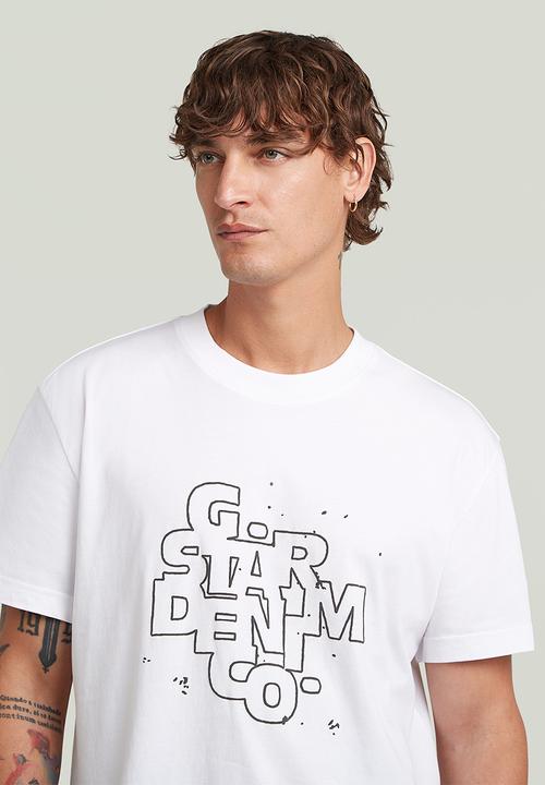 G-STAR - Hd Print R T - White
