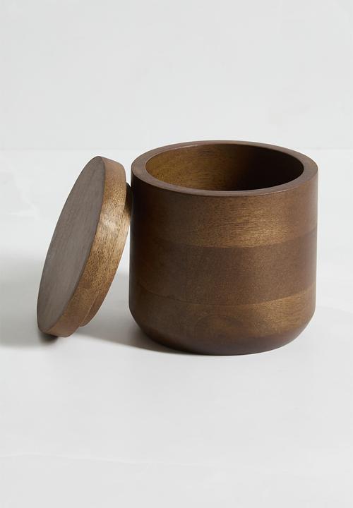 Sixth Floor - Wooden S&P pots set of 2 - Natural