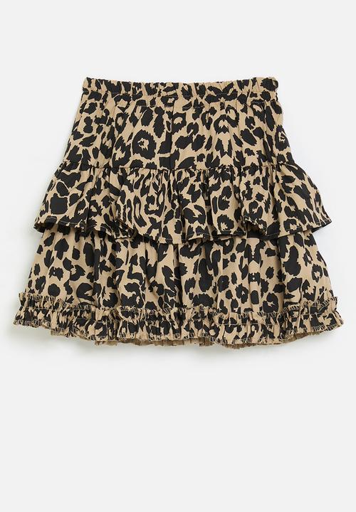 Pop Candy - Tiered printed skirt - multi