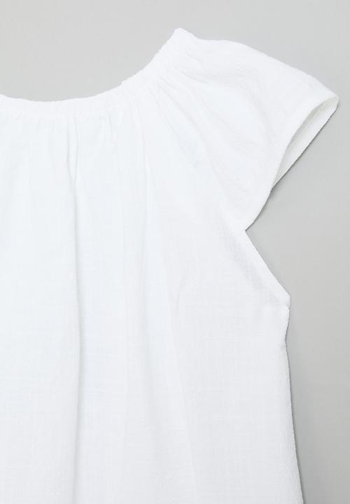 Pop Candy - Cap sleeve dress - white