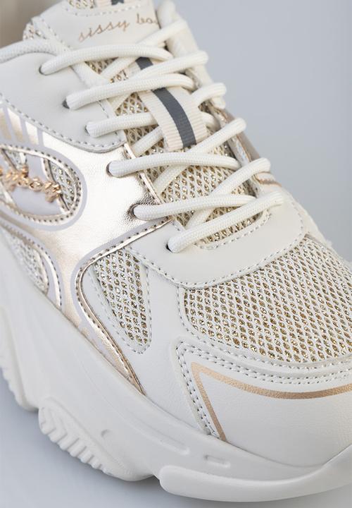 SISSY BOY - JESSICA SNEAKER - CREAM & GOLD