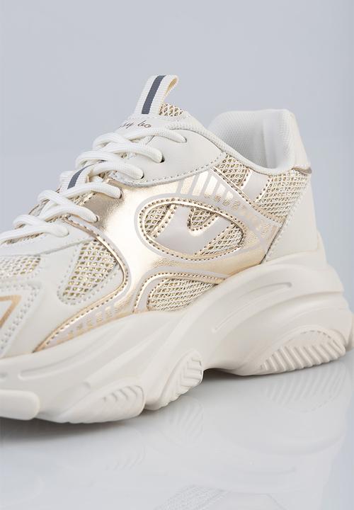 SISSY BOY - JESSICA SNEAKER - CREAM & GOLD
