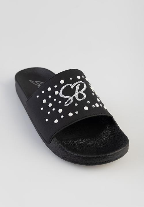 SISSY BOY - PAULA SLIDE - BLACK