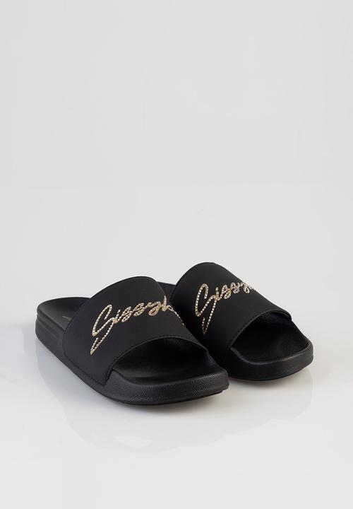 SISSY BOY - PAULA BOLD SLIDE - BLACK