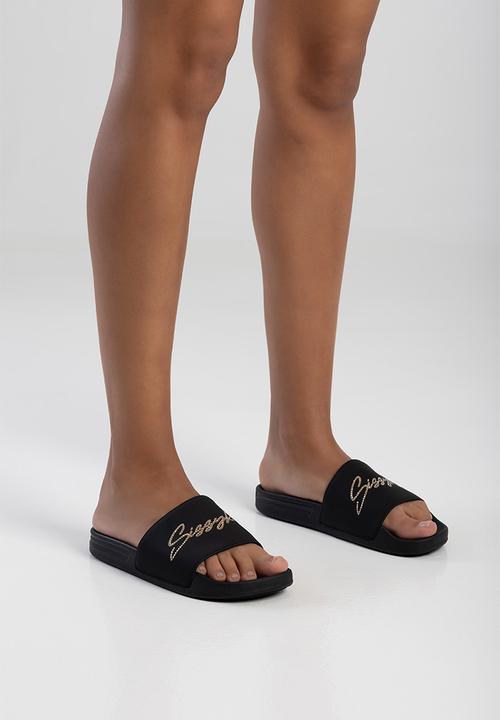 SISSY BOY - PAULA BOLD SLIDE - BLACK