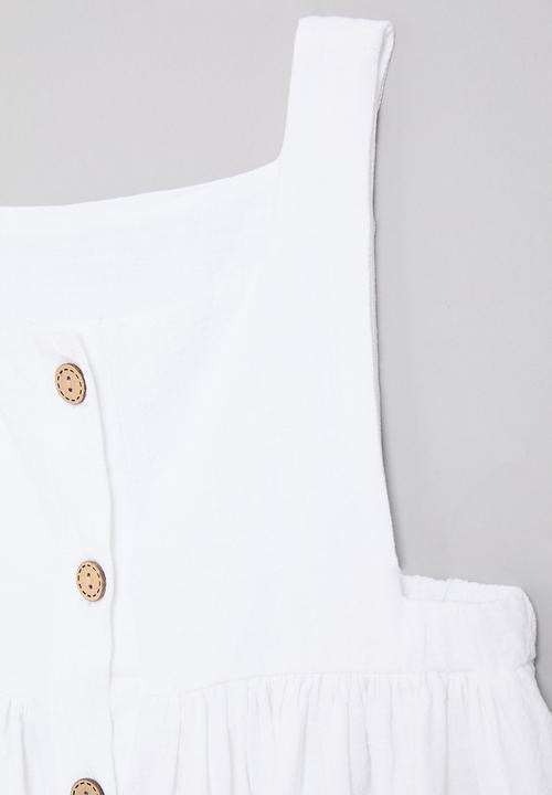 Pop Candy - Button down dress - white
