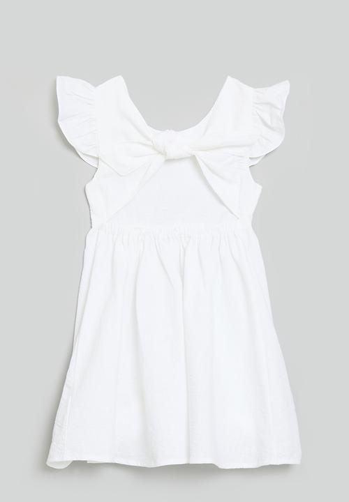 Pop Candy - Frilled sleeve dress - white