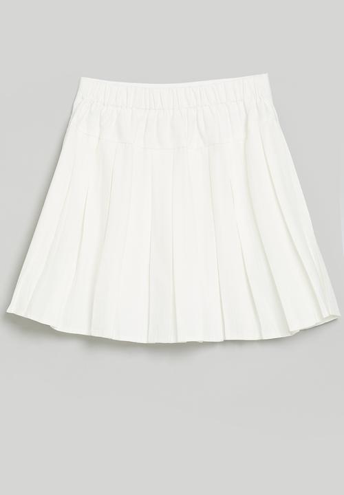 Pop Candy - Pleated skirt - white