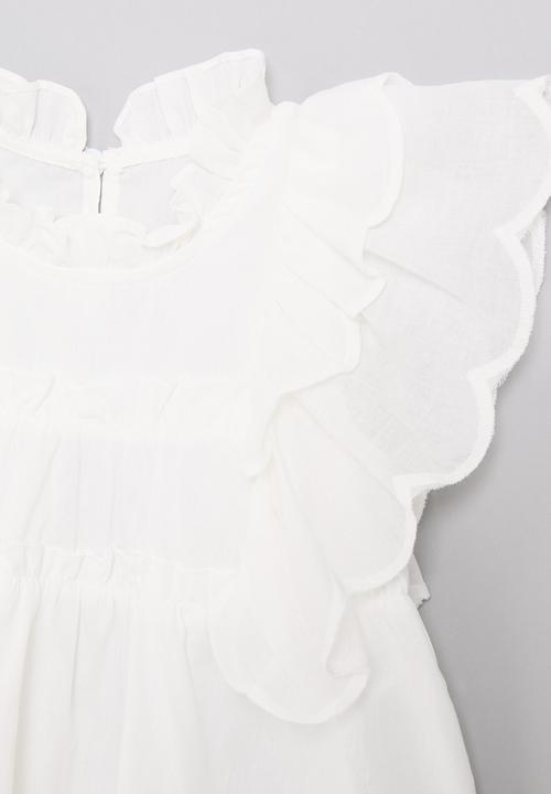 Pop Candy - Ruffle blouse - white