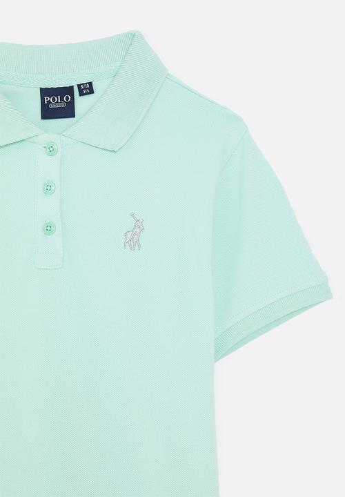 POLO - Girls nina short sleeve golfer - turquoise