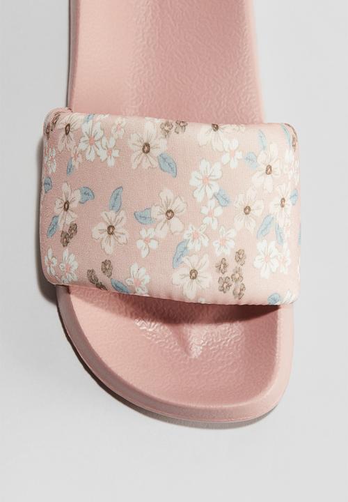 H&M - Pool shoes - light pink/floral