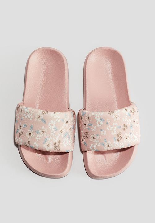 H&M - Pool shoes - light pink/floral