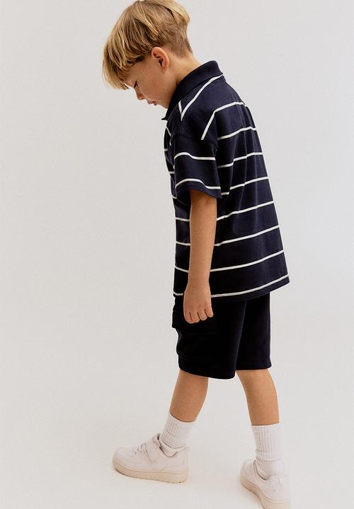 H&M - Cargo sweatshirt shorts - blue