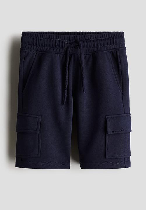 H&M - Cargo sweatshirt shorts - blue