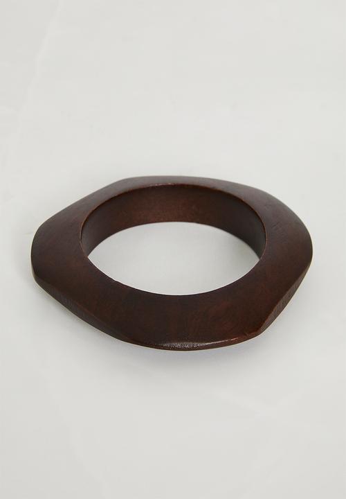 Sixth Floor - Organic shape wooden napkin ring set of 4 - Natural