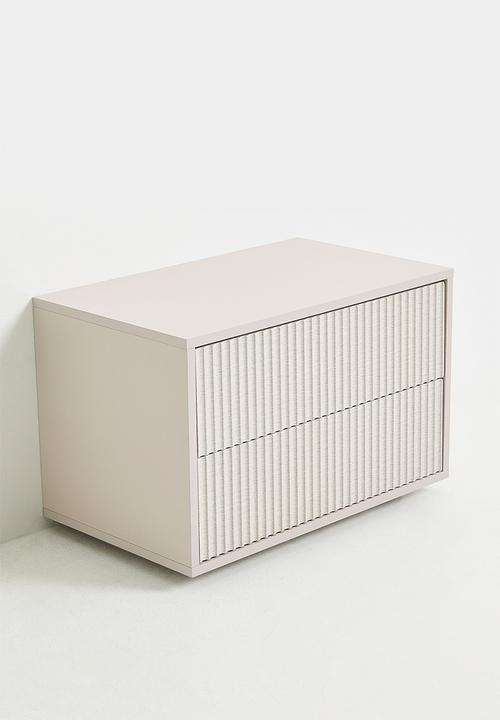 Me&Co - Alto 2 Drawer Pedestal - Taupe