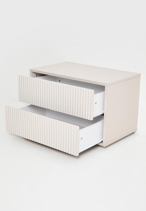 Me&Co - Alto 2 Drawer Pedestal - Taupe